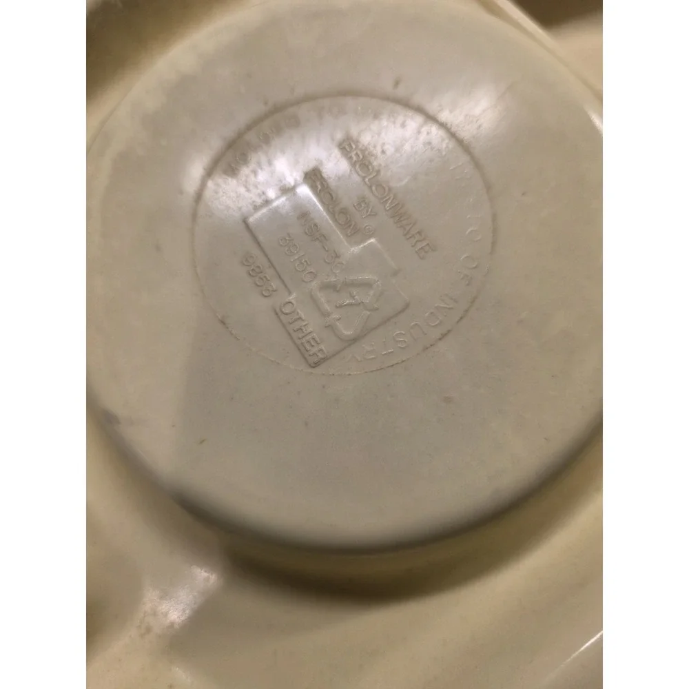VTG Prolon School Cafeteria Lunch Trays Yellow NSF-39150 9853 Lot Of 6